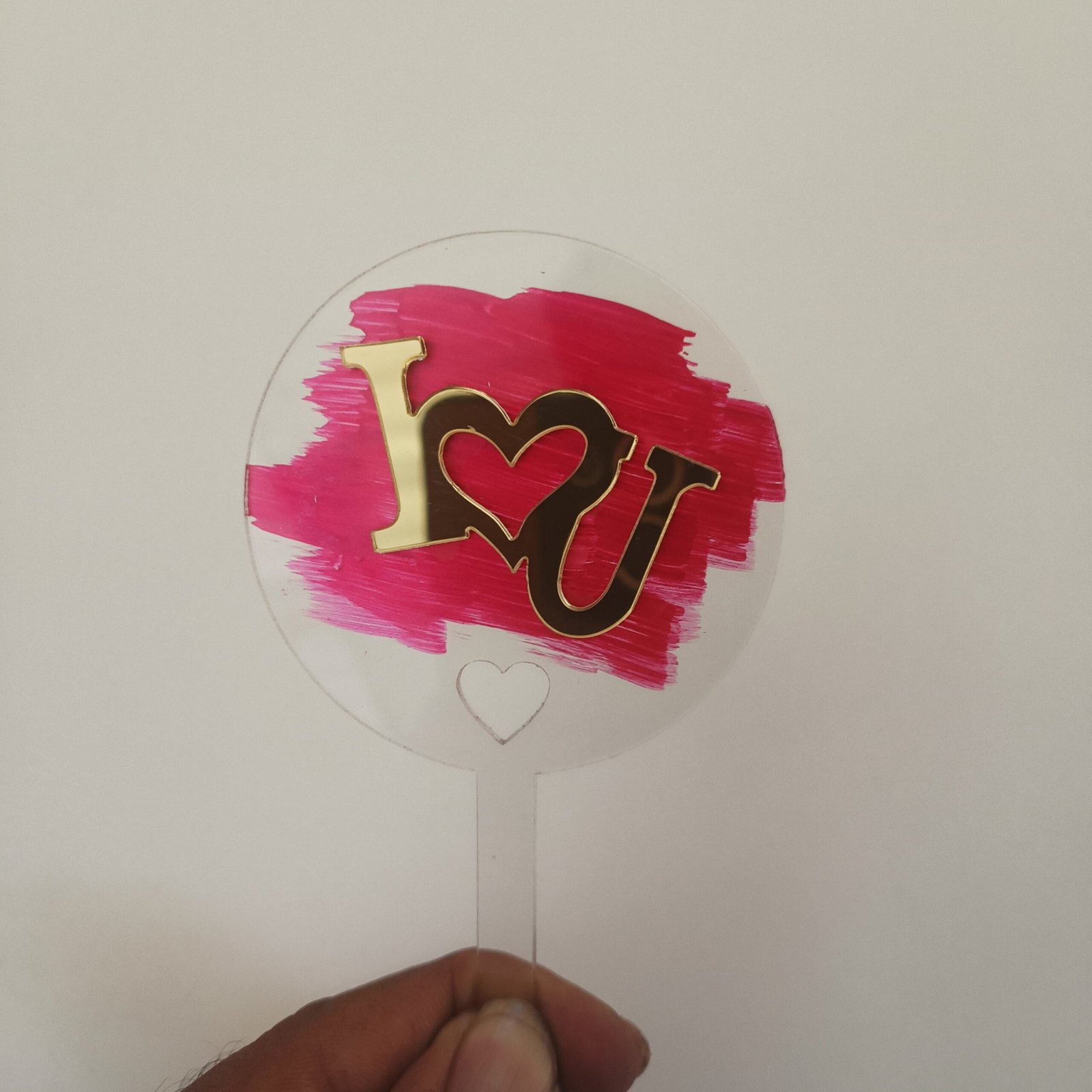 3 Layer I Love you topper Premium - Paper Fold