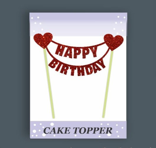 Banner Topper Gli-3 Red - Paper Fold