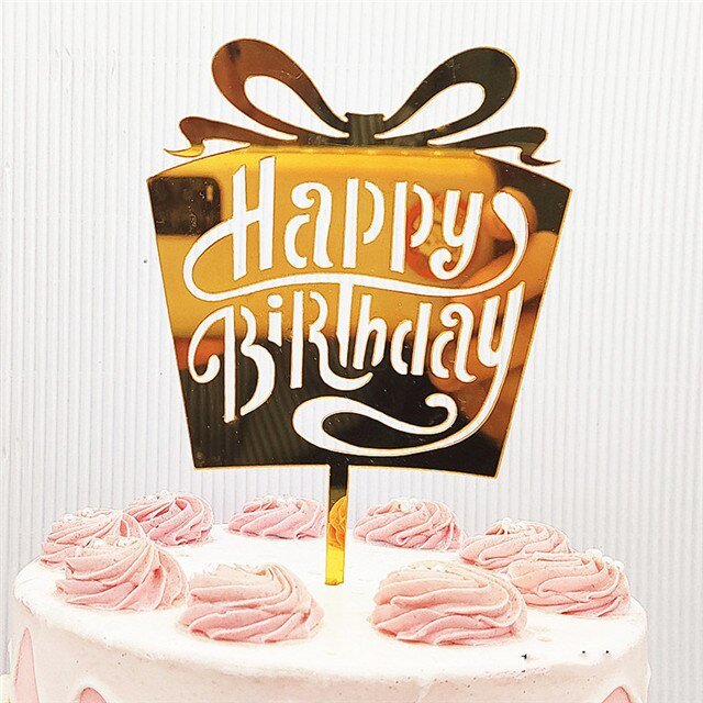 BIRTHDAY GIFT cake topper - Paper Fold
