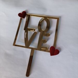 Love Acrylic Topper Premium - bakecave