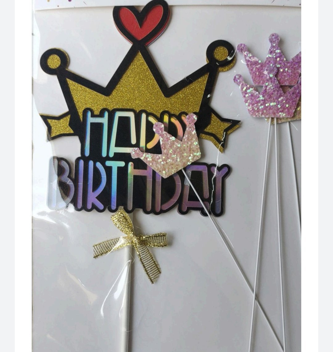 Crown b'day Theme China toppers - Paper Fold
