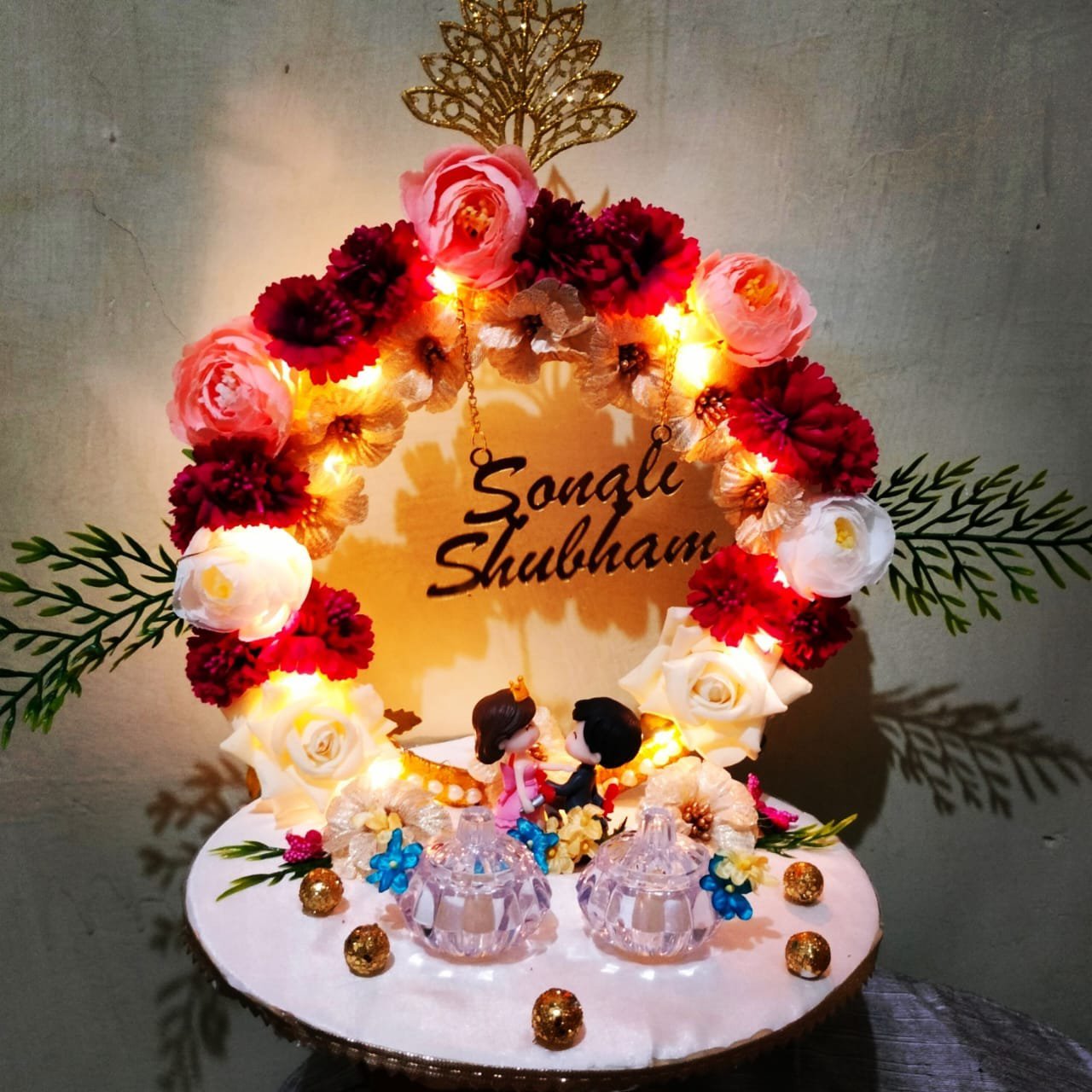 Engagement Platter (Customizable) D6 - Paper Fold