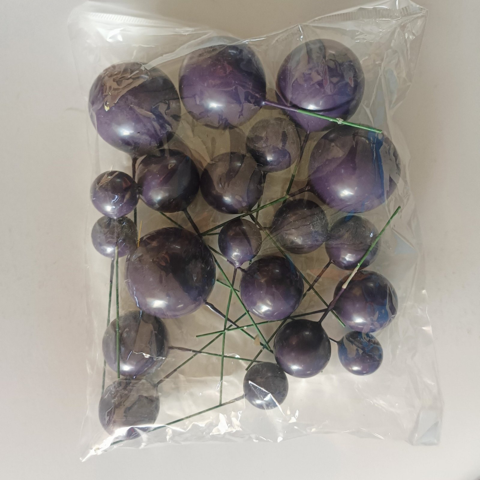 FAUX BALLS (20pc) Purple - Paper Fold